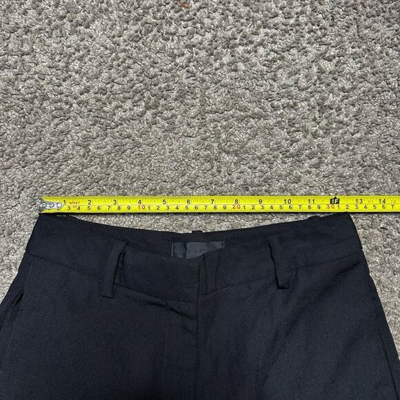 Nili Lotan Shorts Women’s 00 Ezra Wide-Leg Virgin Wool Crepe Black Issue 2609988 - Picture 4 of 9